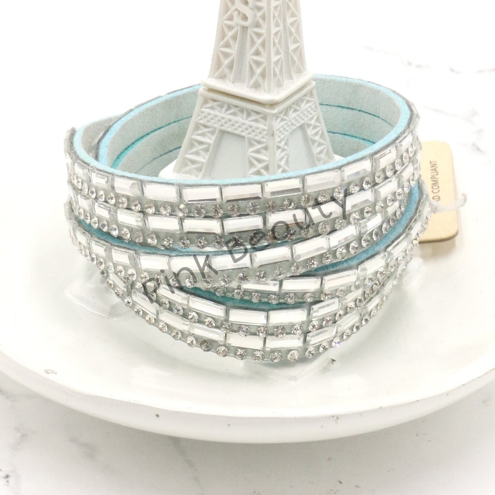 Double Wrap Fashion Crystal Bracelet